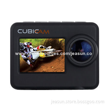 Waterproof Wearable Wide Angle Action Camera with 1.5-inch LCD and RF Remote Control